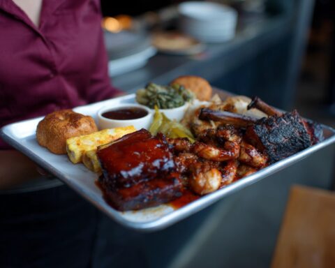 best bbq in denver - plate with bbq dinner