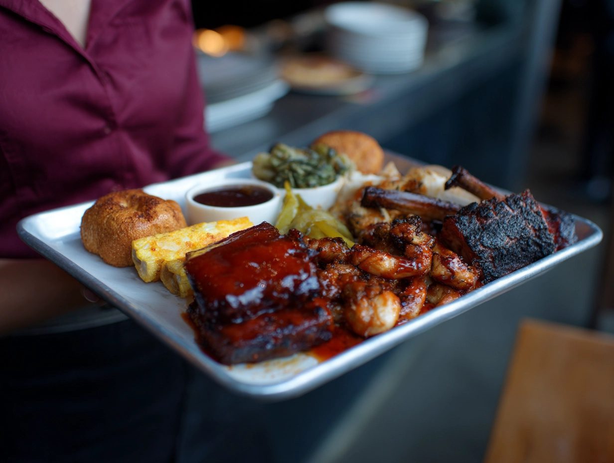 best bbq in denver - plate with bbq dinner